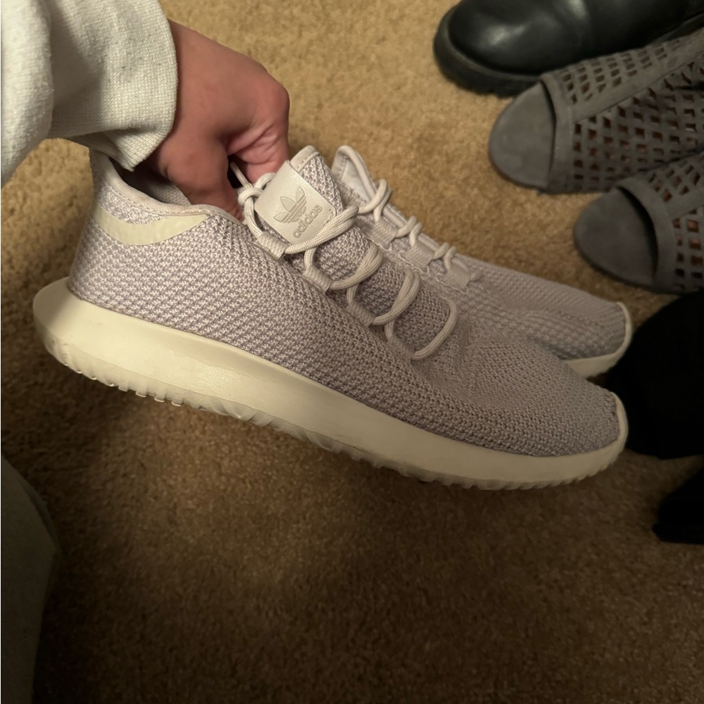 adidas Women's Sneakers in Light Gray and Cream